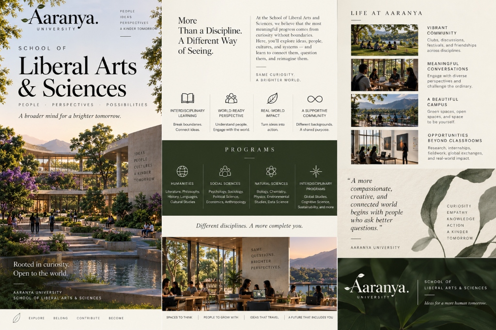 School of Liberal Arts and Sciences Brochure Preview
