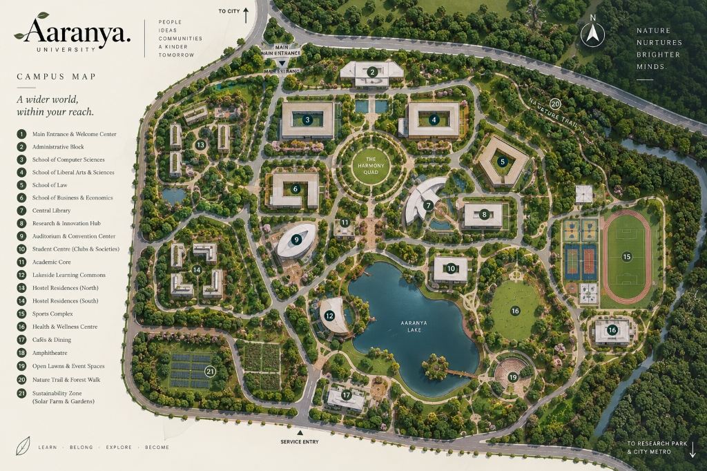 Aaranya University Official Master Map